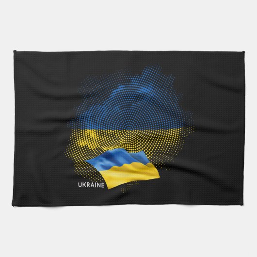 Oekraïense vlag theedoek (Horizontaal)