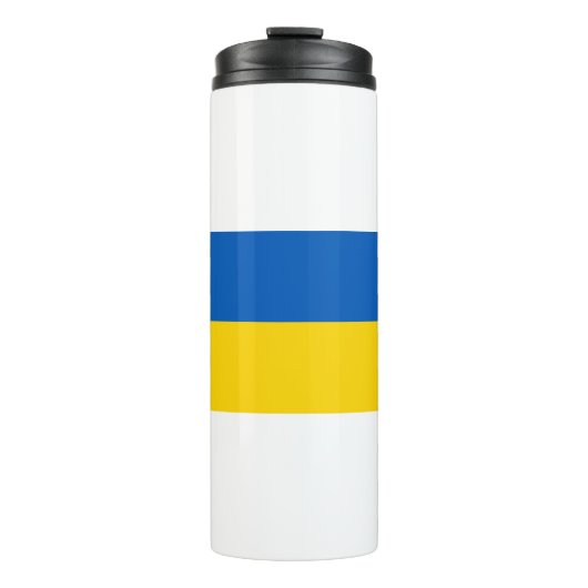 Oekraïense vlag thermosbeker (Voorkant)