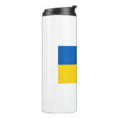 Oekraïense vlag thermosbeker (Gedraaid links)