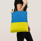 Oekraïense vlag tote bag (Dichtbij)
