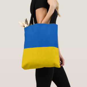 Oekraïense vlag tote bag