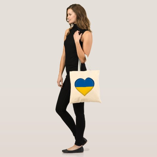 Oekraïense vlag tote bag (Voorkant (model))