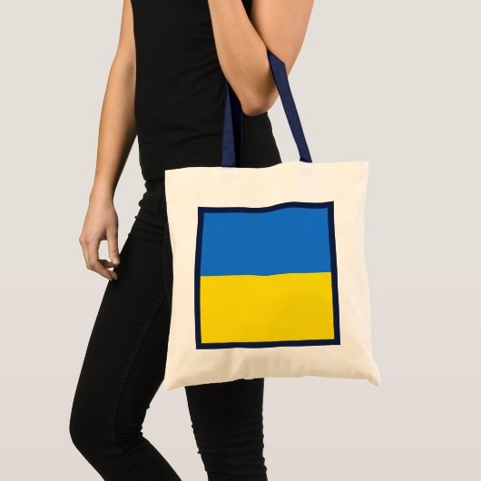 Oekraïense vlag tote bag (Voorkant (product))