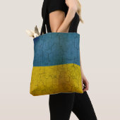 Oekraïense vlag tote bag (Dichtbij)