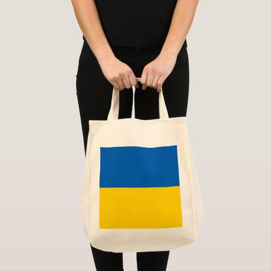 Oekraïense vlag tote bag (Voorkant (product))