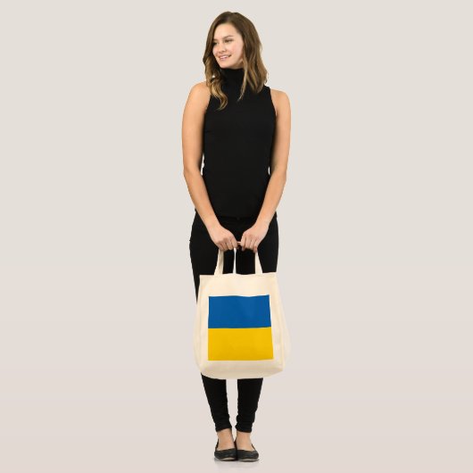 Oekraïense vlag tote bag (Voorkant (model))