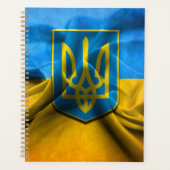 Oekraïense vlag Tryzub Trident Blue Gold 2 Planner (Voorkant)
