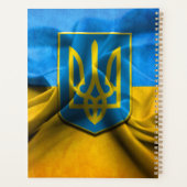 Oekraïense vlag Tryzub Trident Blue Gold 2 Planner (Achterkant)