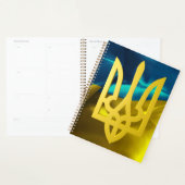 Oekraïense vlag Tryzub Trident Blue Gold Planner (Display)