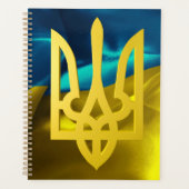 Oekraïense vlag Tryzub Trident Blue Gold Planner (Voorkant)