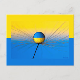 Oekraïense vlag van hoop briefkaart