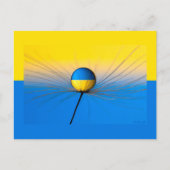 Oekraïense vlag van hoop briefkaart (Voorkant)