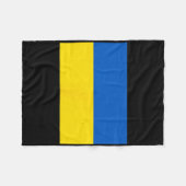 Oekraïense vlag van Oekraïne 1 Fleece Deken (Voorkant (Horizontaal))