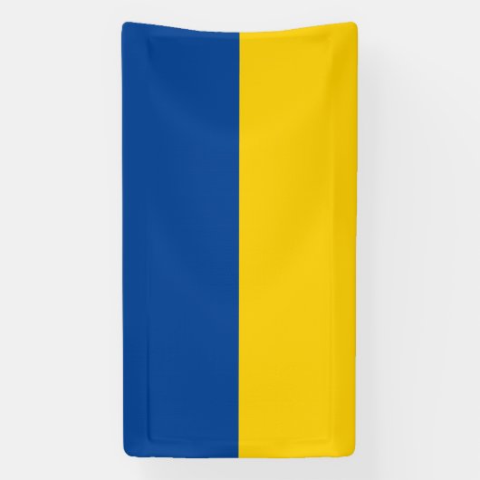 Oekraïense vlag van Oekraïne aangepaste banner tek (Verticaal)