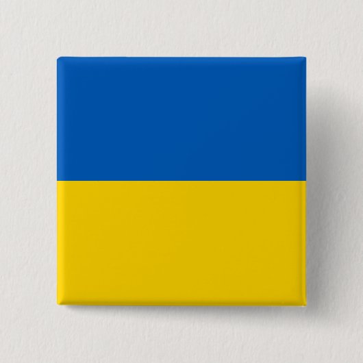 Oekraïense vlag vierkante button 5,1 cm (Voorkant)