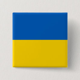 Oekraïense vlag vierkante button 5,1 cm
