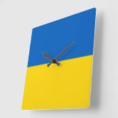 Oekraïense vlag vierkante klok (Hoek)