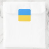 Oekraïense vlag vierkante sticker (Tas)