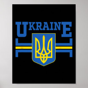 Oekraïense Vlag Vintage Erfgoed 5  Poster