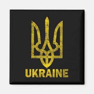 Oekraïense Vlag Vintage Oekraïne Vlag 1 Magneet
