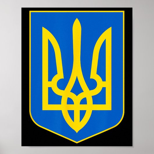 Oekraïense Vlag Vintage Oekraïne Vlag 2  Poster (Voorkant)