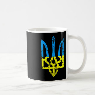 Oekraïense Vlag Vintage Tryzub Oekraïne Cadeau Koffiemok