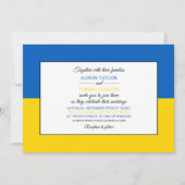 Oekraïense vlag, vlag van Oekraïne bruiloft Kaart (Voorkant)