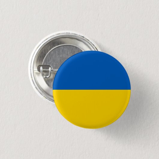 Oekraïense vlag, vlag van Oekraïne Ronde Button 3,2 Cm (Voorkant /achterkant)
