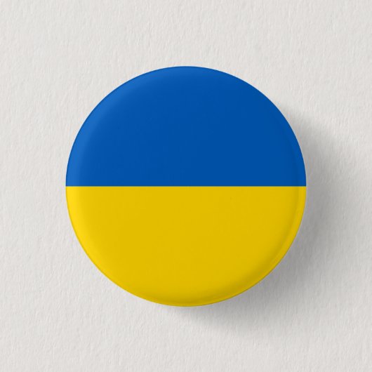 Oekraïense vlag, vlag van Oekraïne Ronde Button 3,2 Cm (Voorkant)
