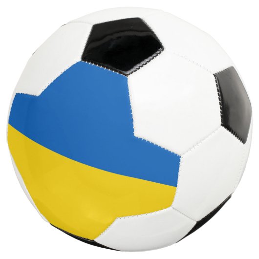 Oekraïense vlag voetbal (Drie kwart)