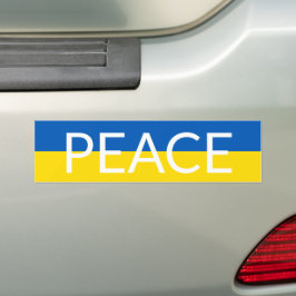 Oekraïense vlag voor blauwe gele aangepaste tekst bumpersticker
