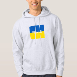 Oekraïense vlag voor blauwe gele aangepaste tekst hoodie