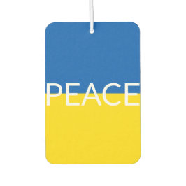 Oekraïense vlag voor blauwe gele aangepaste tekst luchtverfrisser