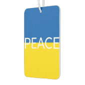 Oekraïense vlag voor blauwe gele aangepaste tekst luchtverfrisser (Links)