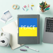 Oekraïense vlag voor blauwe gele aangepaste tekst sticker (iPad Cover)