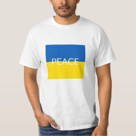 Oekraïense vlag voor blauwe gele aangepaste tekst t-shirt