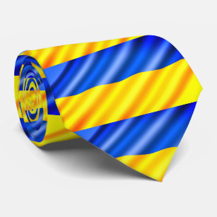 Oekraïense vlag - vrede - steun vrijheid stropdas