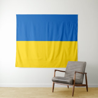Oekraïense vlag wandkleed