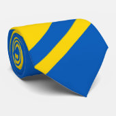 Oekraïense vlag. Wapen. Truzyb. Das (Opgerold)