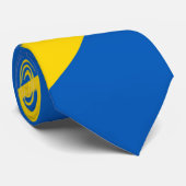 Oekraïense vlag. Wapen. Truzyb. Das (Opgerold)