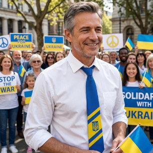 Oekraïense vlag. Wapen. Truzyb. Das