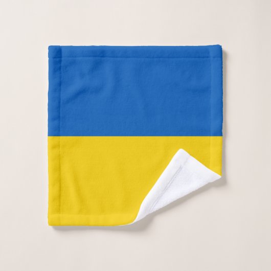 Oekraïense vlag washandje (Wasdoekje)