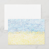 Oekraïense vlag Waterverf Bedankkaart (Voorkant / Achterkant)