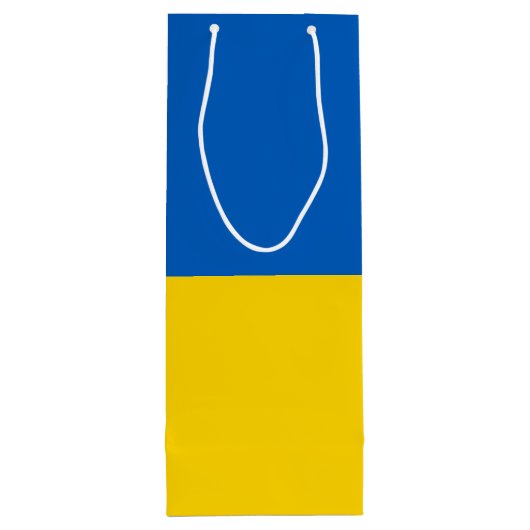 Oekraïense vlag wijn cadeautas (Achterkant)