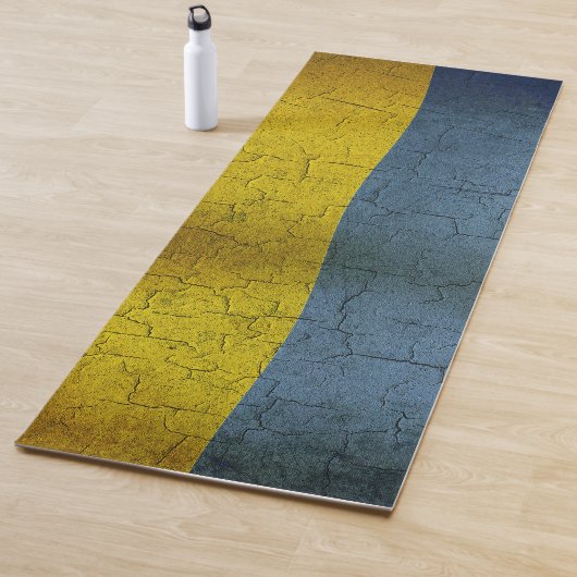 Oekraïense vlag yogamat (In situ)