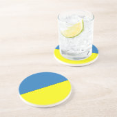 Oekraïense vlag zandsteen onderzetter (Zijkant)