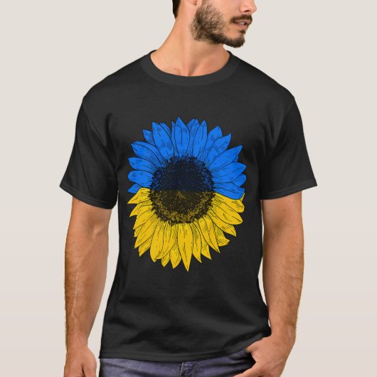 Oekraïense vlag Zonnebloem Oekraïense vlag T-shirt (Voorkant)