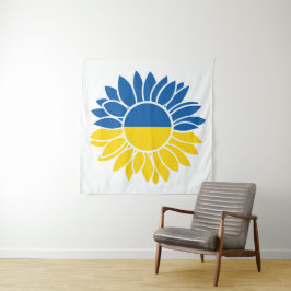 Oekraïense vlag zonnebloem wandkleed