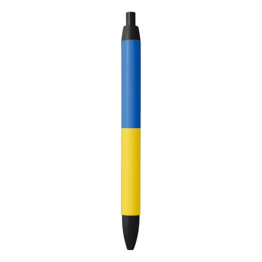 Oekraïense vlag zwarte inkt pen (Voorkant Verticaal)