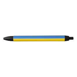 Oekraïense vlag zwarte inkt pen